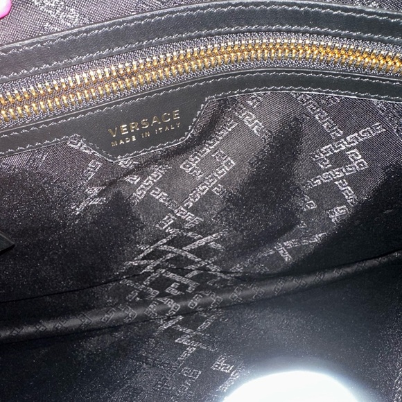 Versace Black Embossed huge size Clutch - Picture 5 of 9
